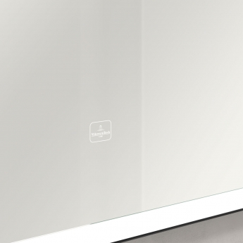 Villeroy & Boch Subway 3.0 LED Bathroom Mirror 750mm H x 800mm W - Black Matt/White Matt | Product Image