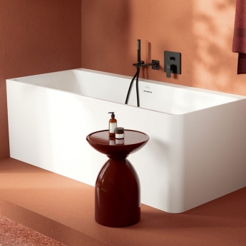 Villeroy & Boch Subway 3.0 Bath Spout Wall Mounted 216mm - Matt Black | Product Image