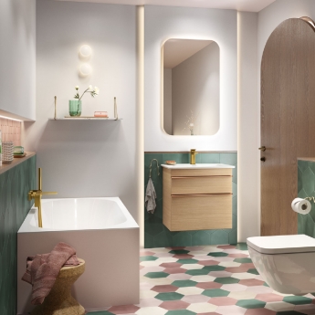 Villeroy & Boch Subway 3.0 Wall Mounted Bath Shower Mixer Tap - Brushed Gold