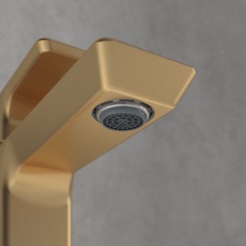 Villeroy & Boch Subway 3.0 Basin Mixer Tap with Pop-Up Waste - Brushed Gold