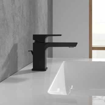 Villeroy & Boch Subway 3.0 Basin Mixer Tap with Pop-Up Waste - Matt Black