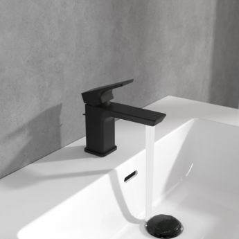 Villeroy & Boch Subway 3.0 Basin Mixer Tap with Pop-Up Waste - Matt Black