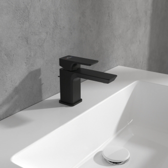 Villeroy & Boch Subway 3.0 Basin Mixer Tap with Pop-Up Waste - Matt Black