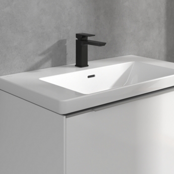 Villeroy & Boch Subway 3.0 Basin Mixer Tap with Pop-Up Waste - Matt Black | Product Image