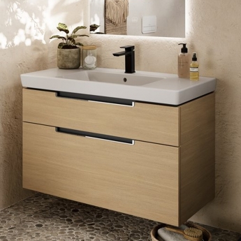 Villeroy & Boch Subway 3.0 Basin Mixer Tap with Pop-Up Waste - Matt Black | Product Image