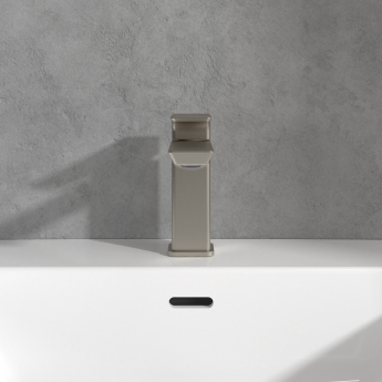 Villeroy & Boch Subway 3.0 Basin Mixer Tap without Waste - Brushed Nickel Matt
