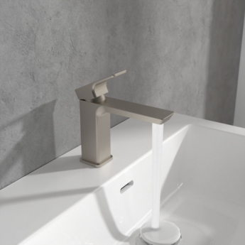Villeroy & Boch Subway 3.0 Basin Mixer Tap without Waste - Brushed Nickel Matt
