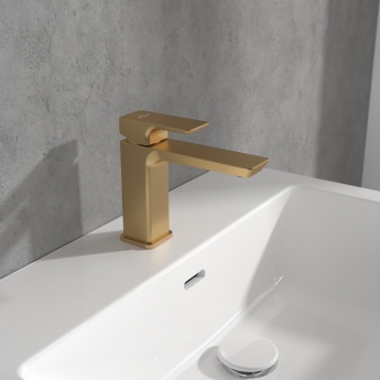 Villeroy & Boch Subway 3.0 Basin Mixer Tap without Waste - Brushed Gold