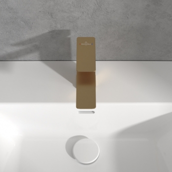 Villeroy & Boch Subway 3.0 Basin Mixer Tap without Waste - Brushed Gold