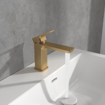 Villeroy & Boch Subway 3.0 Basin Mixer Tap without Waste - Brushed Gold