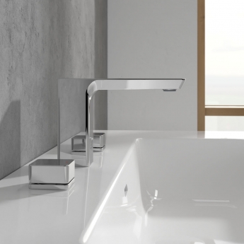 Villeroy & Boch Subway 3.0 Deck Mounted Basin Mixer Tap without Waste - Chrome | Product Image