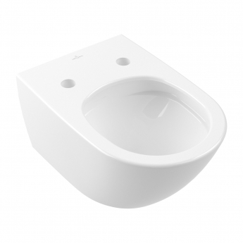 Villeroy & Boch Subway 3.0 Rimless Wall Hung Toilet with TwistFlush Stone White CeramicPlus - Soft Close Seat