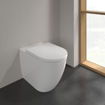 Villeroy & Boch Subway 3.0 Rimless Back to Wall Toilet with TwistFlush White Alpin - Soft Close Seat