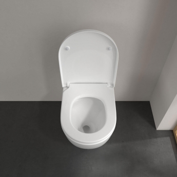 Villeroy & Boch Subway 3.0 Rimless Back to Wall Toilet with TwistFlush White Alpin - Soft Close Seat