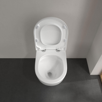 Villeroy & Boch Subway 3.0 Rimless Back to Wall Toilet with TwistFlush White Alpin - Soft Close Seat