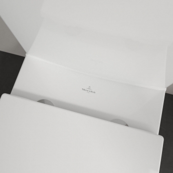 Villeroy & Boch Subway 3.0 Rimless TwistFlush Close Coupled Toilet with Push Button Cistern Bottom Entry - Soft Close Seat