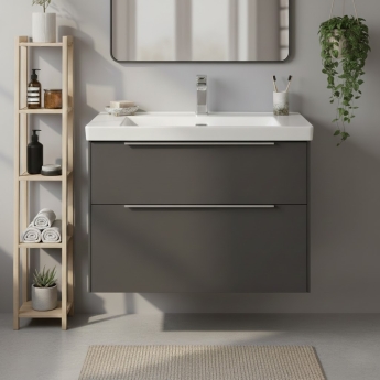 Villeroy & Boch Subway 3.0 800mm 2-Drawer Wall Hung Vanity Unit | Product Image