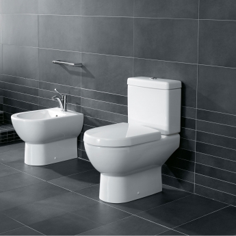 Villeroy & Boch Subway Open Back Close Coupled Toilet with Soft Close Seat