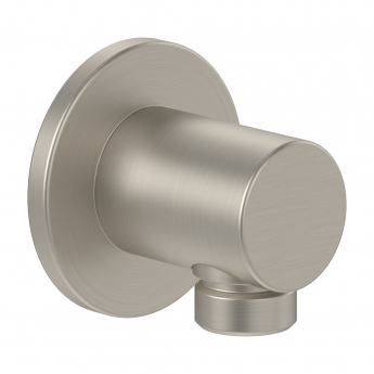 Villeroy & Boch Universal Dual Concealed Mixer Shower with Shower Handset and Round Fixed Head - Brushed Nickel | Product Image