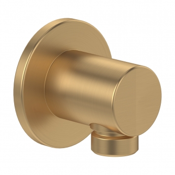 Villeroy & Boch Universal Dual Concealed Mixer Shower with Shower Handset and Round Fixed Head - Brushed Gold