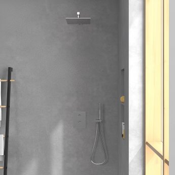 Villeroy & Boch Universal Square Fixed Shower Head 250mm x 250mm - Chrome