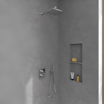 Villeroy & Boch Universal Square Fixed Shower Head 250mm x 250mm - Chrome