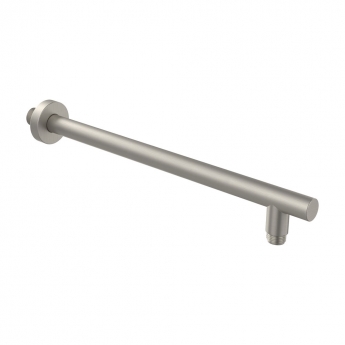 Villeroy & Boch Universal Showers Rain Wall Mounted Round Shower Arm 408mm Length - Brushed Nickel Matt