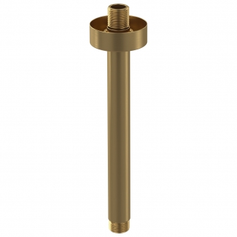 Villeroy & Boch Universal Showers Rain Round Ceiling Mounted Shower Arm - Brushed Gold