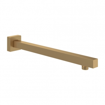 Villeroy & Boch Universal Showers Rain Wall Mounted Square Shower Arm 408mm Length - Brushed Gold