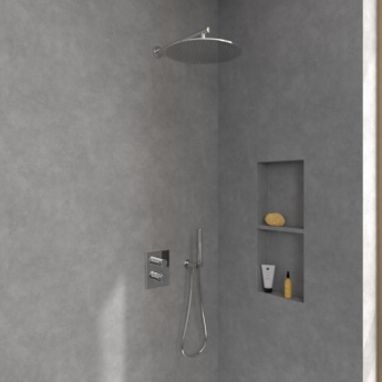Villeroy & Boch Universal Thermostatic Concealed Shower Valve Dual Outlet - Chrome