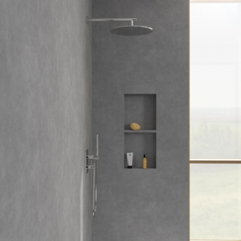 Villeroy & Boch Universal Thermostatic Concealed Shower Valve Two Outlet with Vi-Box Installation Unit - Chrome