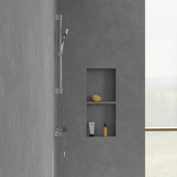 Villeroy & Boch Universal Thermostatic Round Bar Shower Valve - Chrome