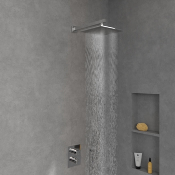 Villeroy & Boch Universal Square Fixed Shower Head 250mm x 250mm - Chrome