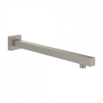 Villeroy & Boch Universal Showers Rain Wall Mounted Square Shower Arm 408mm Length - Brushed Nickel Matt