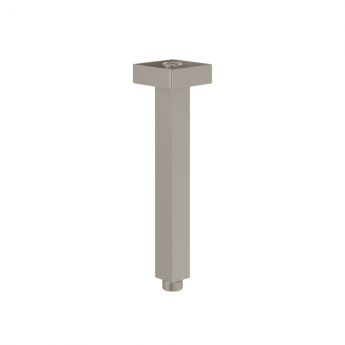 Villeroy & Boch Universal Showers Rain Square Ceiling Mounted Shower Arm - Brushed Nickel Matt