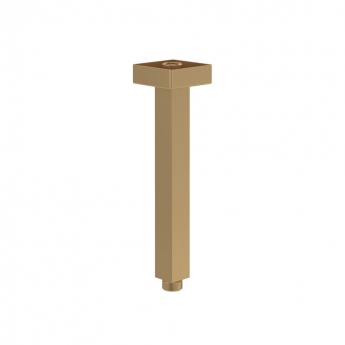 Villeroy & Boch Universal Showers Rain Square Ceiling Mounted Shower Arm - Brushed Gold
