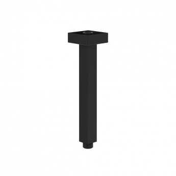 Villeroy & Boch Universal Showers Rain Square Ceiling Mounted Shower Arm - Matt Black