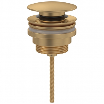 Villeroy & Boch Universal Push Open Basin Waste - Brushed Gold