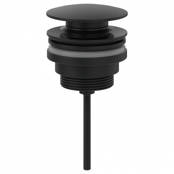 Villeroy & Boch Universal Push Open Basin Waste - Matt Black