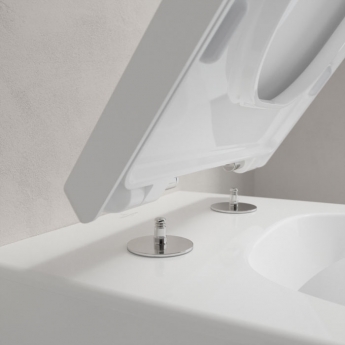 Villeroy & Boch Venticello Rimless Wall Hung Toilet - Soft Close Seat