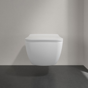 Villeroy & Boch Venticello Rimless Wall Hung Toilet - Slim Sandwich Soft Close Seat | Product Image