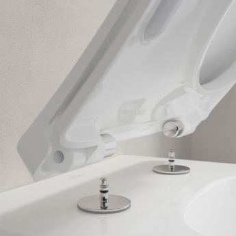 Villeroy & Boch Venticello Rimless Wall Hung Toilet - Slim Sandwich Soft Close Seat | Product Image