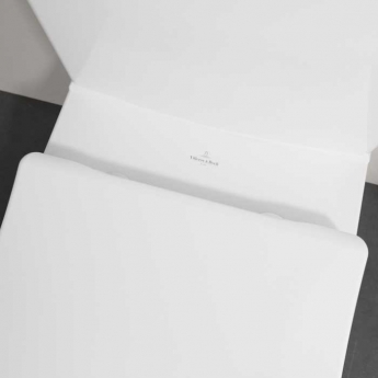 Villeroy & Boch Venticello Rimless Close Coupled Toilet DirectFlush with Push Button Cistern - Slim Wrapover Soft Close Seat | Product Image