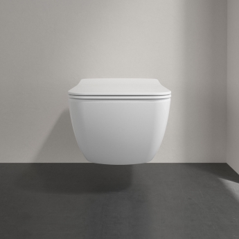 Villeroy & Boch Venticello Rimless Wall Hung Toilet - Soft Close Slimline Seat