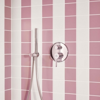 Villeroy & Boch Verve Single Function Round Pencil Shower Handset - Chrome