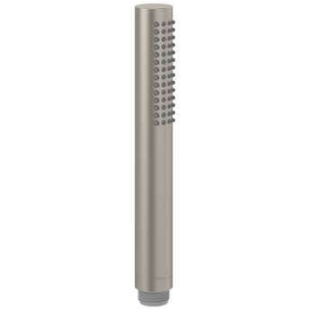 Villeroy & Boch Verve Single Function Round Pencil Shower Handset - Brushed Nickel Matt