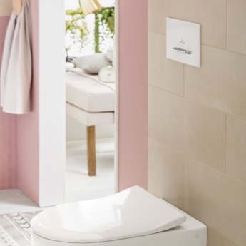 Villeroy & Boch ViConnect Angular Dual Button Toilet Flush Plate | Product Image