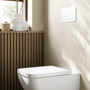 Villeroy & Boch ViConnect Flat Dual Button Toilet Flush Plate | Product Image