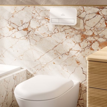 Villeroy & Boch ViConnect Flat Dual Button Toilet Flush Plate | Product Image