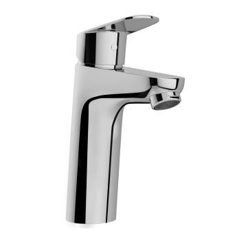 Vitra Flow Round Large Basin Mixer Tap - Chrome | Product Image